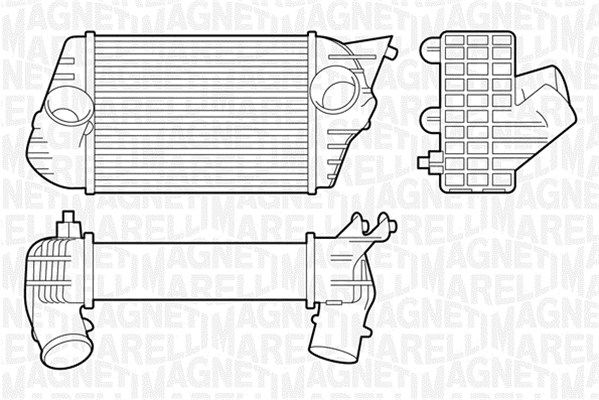 MAGNETI MARELLI Kompressoriõhu radiaator 351319201430